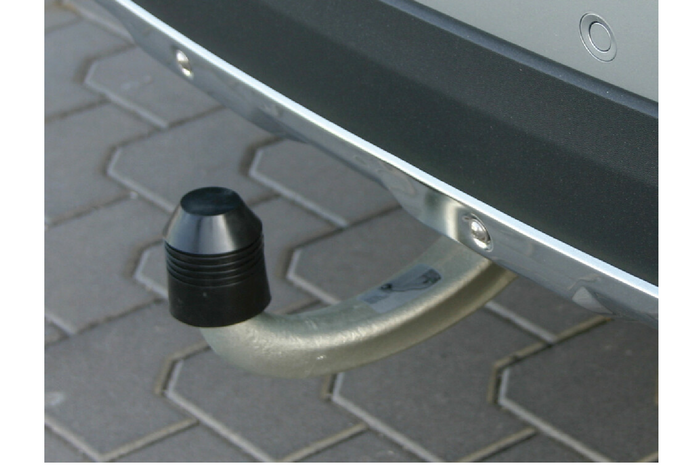 Kunststoff-Anhängerkupplungsabdeckung LAMPA 38970 mit Sicherheitsgurt
