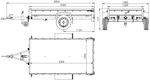 PKW-Anhänger 230x125 UNITRAILER GARDEN 230 KIPP