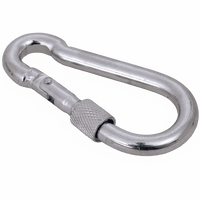 Karabiner mit Schraubverschluss für Seile DROMET KSZ.8.80 Feuerwehrkarabinerhaken 8x80mm