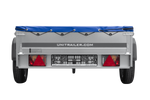 Leichter Anhänger 200x125 UNITRAILER GARDEN 201 KIPP mit blauer Plane