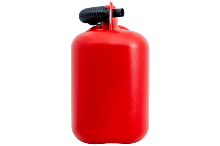 10L HERMON Kunststoffkanister mit Trichter, rot