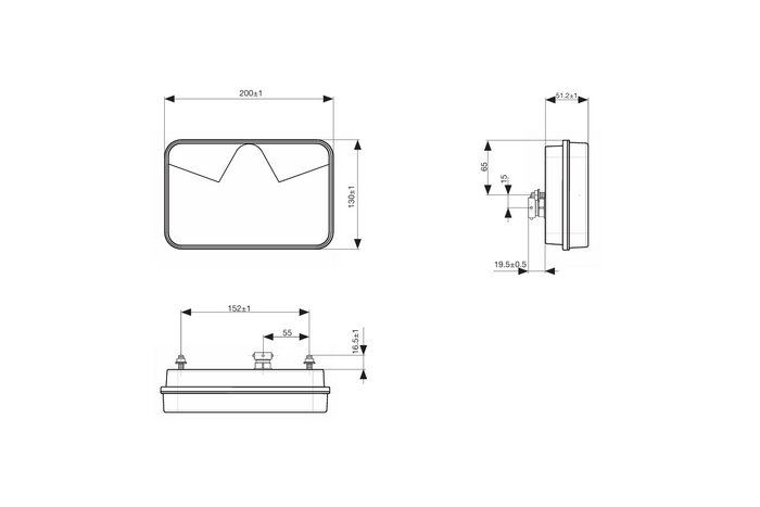 ASPÖCK MULTILED V Rückleuchte mit 6 Funktionen rechts