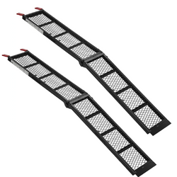 ProPlus 390094 klappbare Auffahrrampen aus Stahl für Anhänger, 203 cm, 680 kg, 2er-Set
