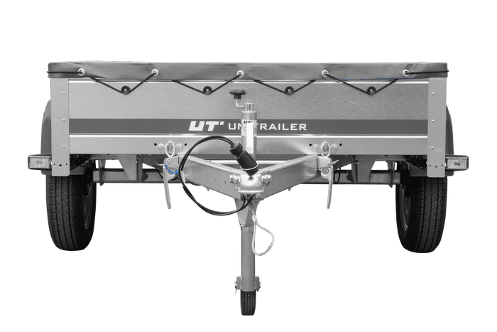 Leichter Anhänger 200x125 UNITRAILER GARDEN 201 KIPP mit grauer Plane