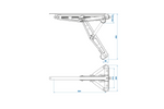 ProPlus 361506 ausziehbarer Eckstabilisator für 1100 kg Anhänger 495 mm