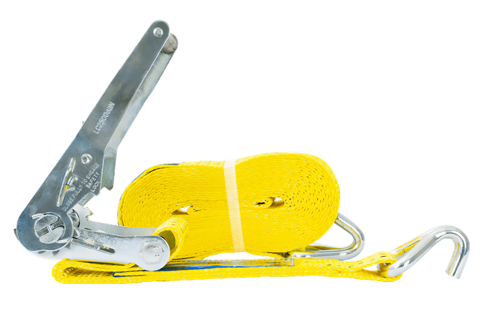 UNITRAILER 8 m/50 mm/5 t gelbes Transportband mit Spanner