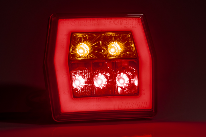 FRISTOM FT-122 LED-Rückleuchte, 3 funktionen, universal